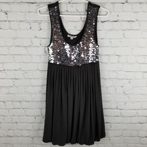 LADY DUTCH | jersey knit sequin bubble skirt dress